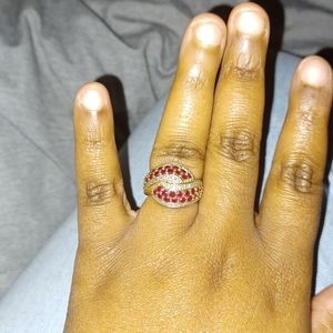 10k gold with Rubies